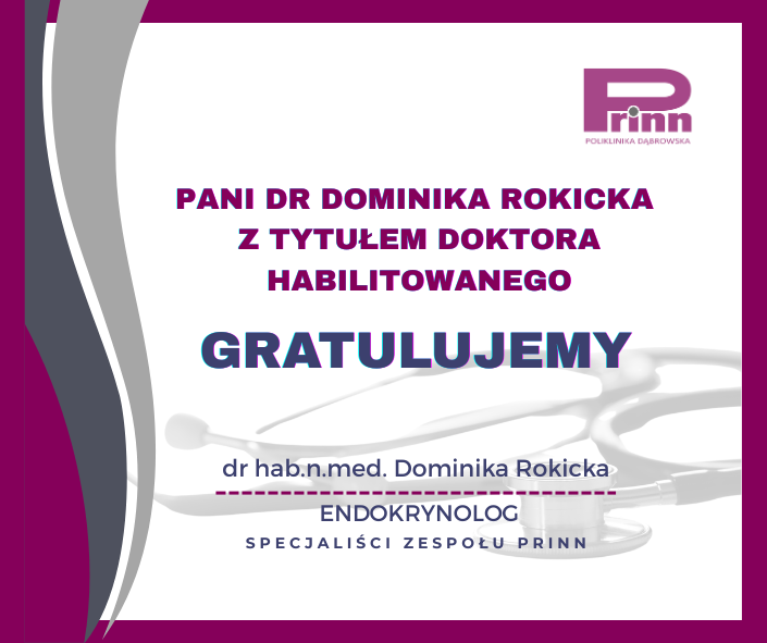 Pani dr Rokicka z tytułem doktora habilitowanego